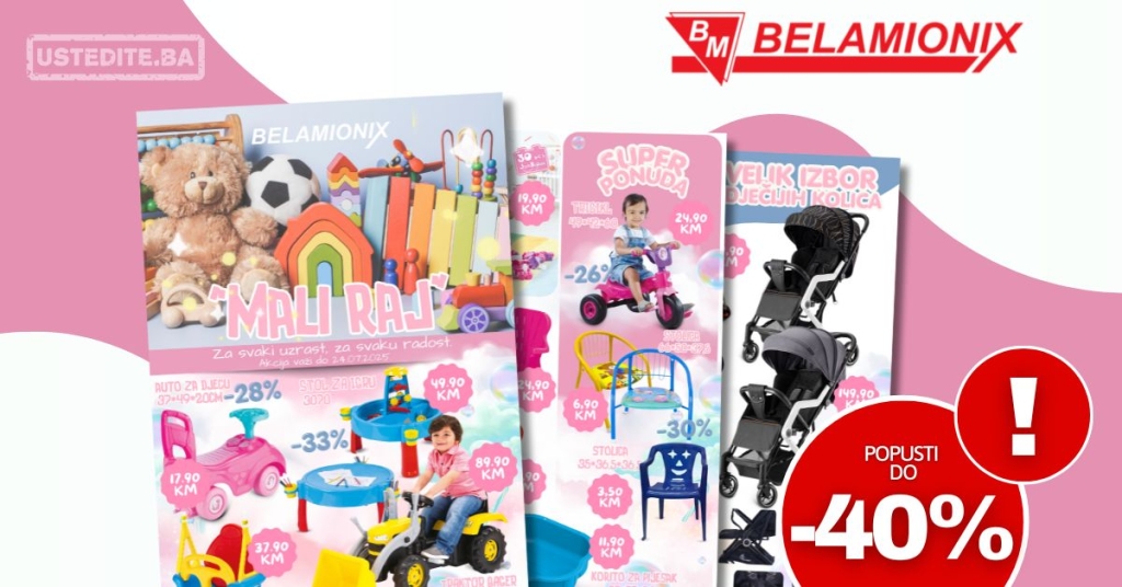 Belamionix akcija IGRAČKE – sniženje do 24.7.2025.