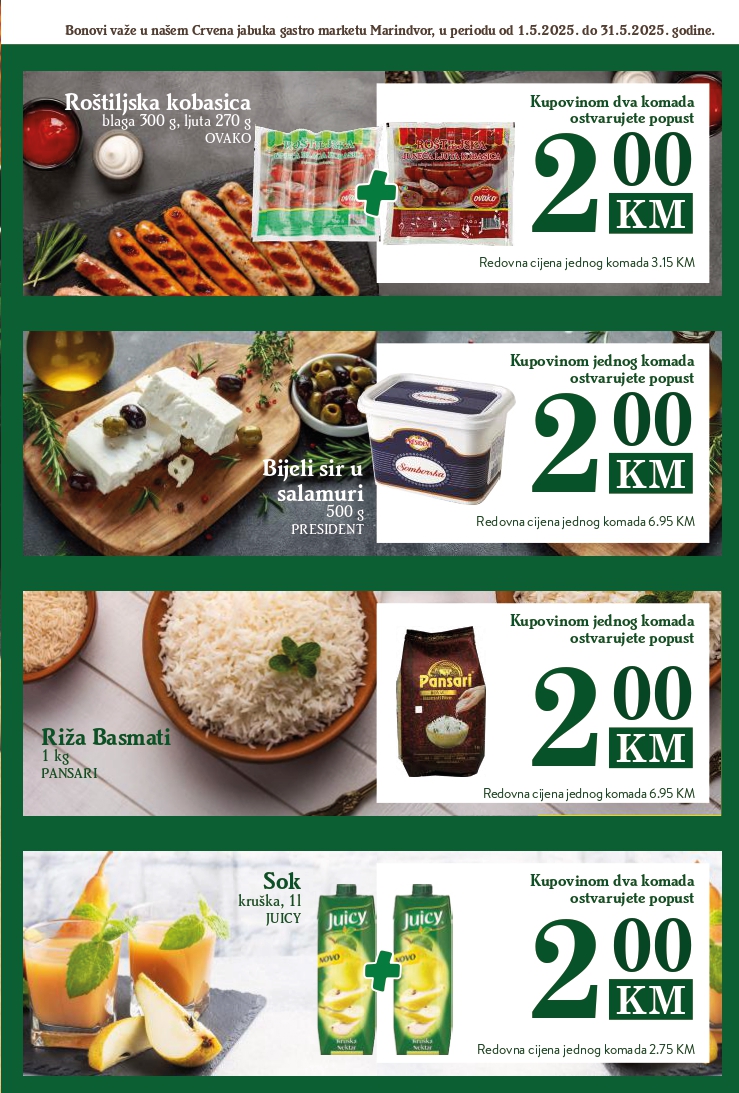 Crvena jabuka GASTRO MARKET 1-31.5.2025.