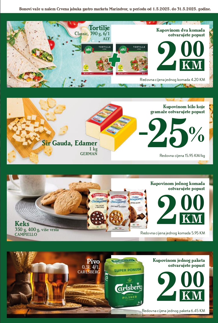 Crvena jabuka GASTRO MARKET 1-31.5.2025.