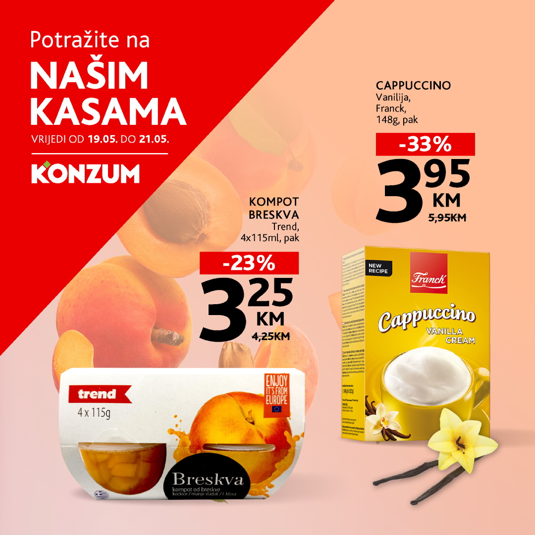 Konzum AKCIJA NA KASAMA 19-21.5.2025.