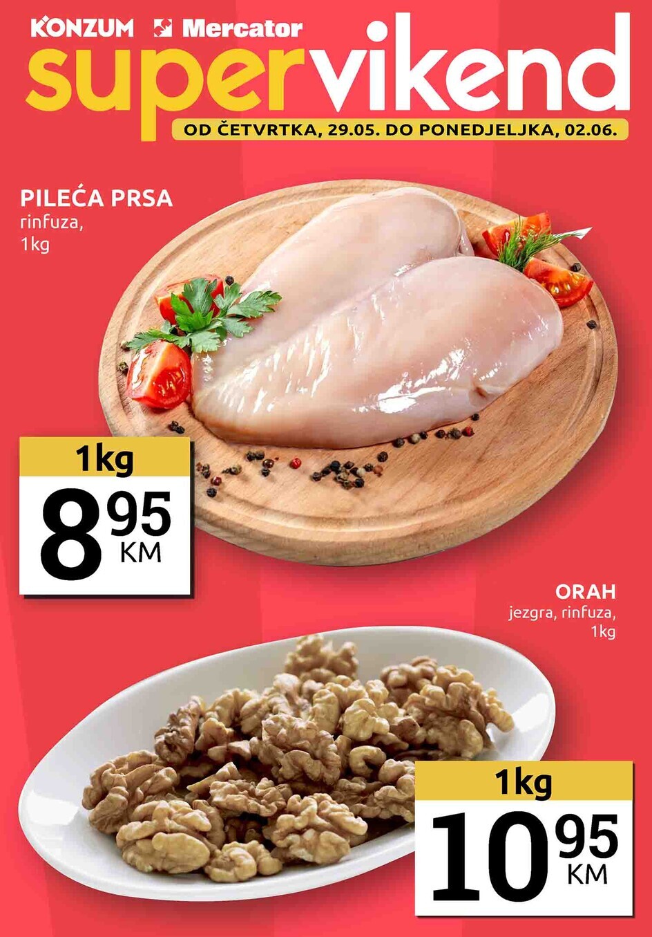 Konzum vikend akcija 29.5-2.6.2025.