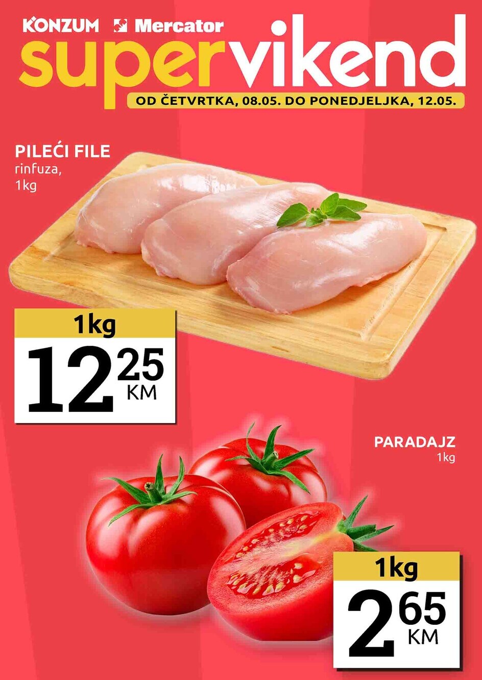 Konzum vikend akcija 8-12.5.2025.