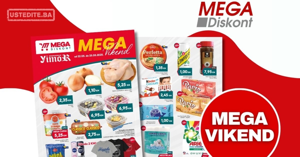 Mega Diskont vikend akcija 22-25.5.2025.