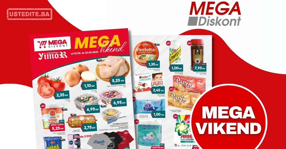 Mega Diskont vikend akcija 22-25.5.2025.