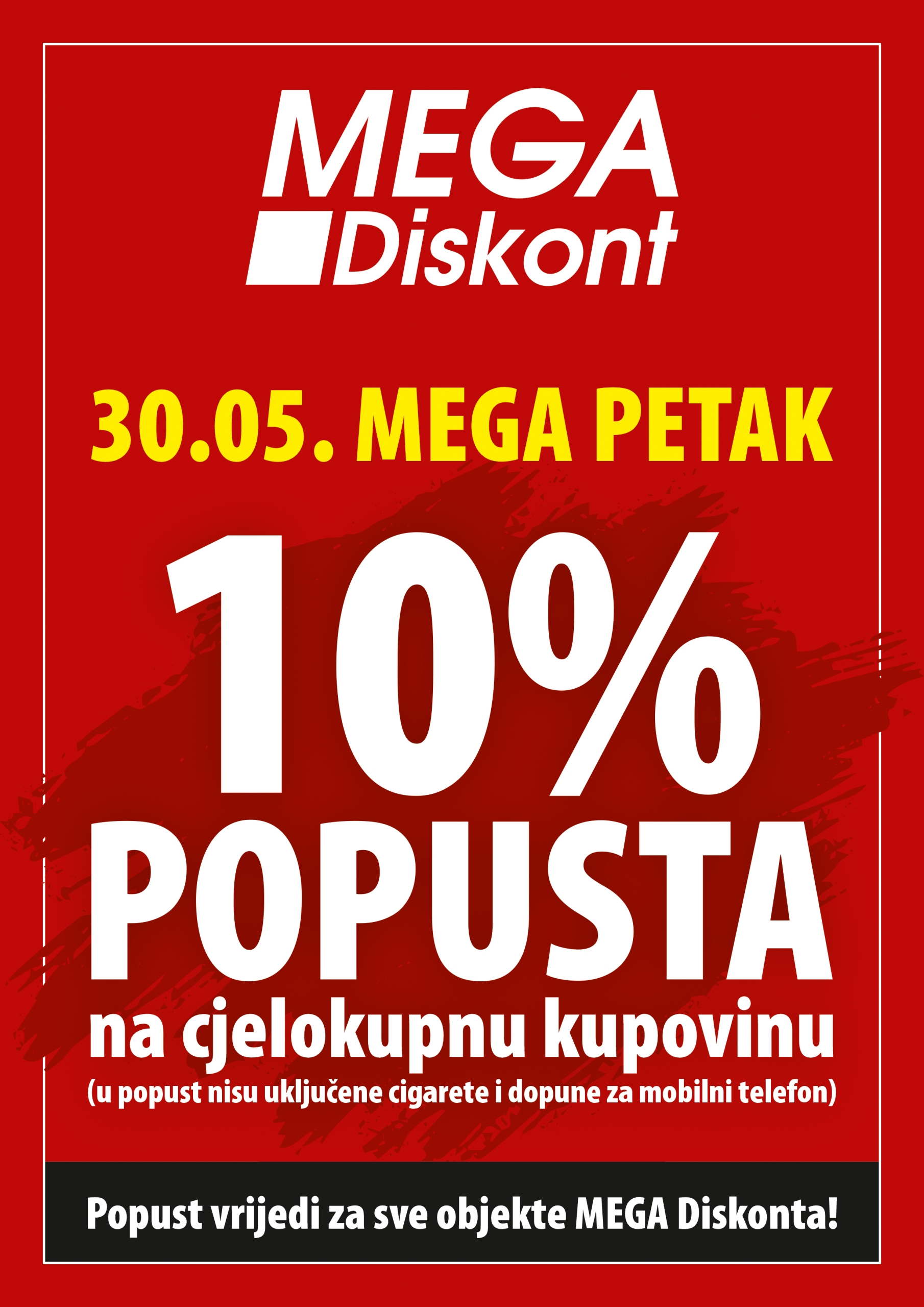 Mega Diskont MEGA PETAK 30.5.2025.