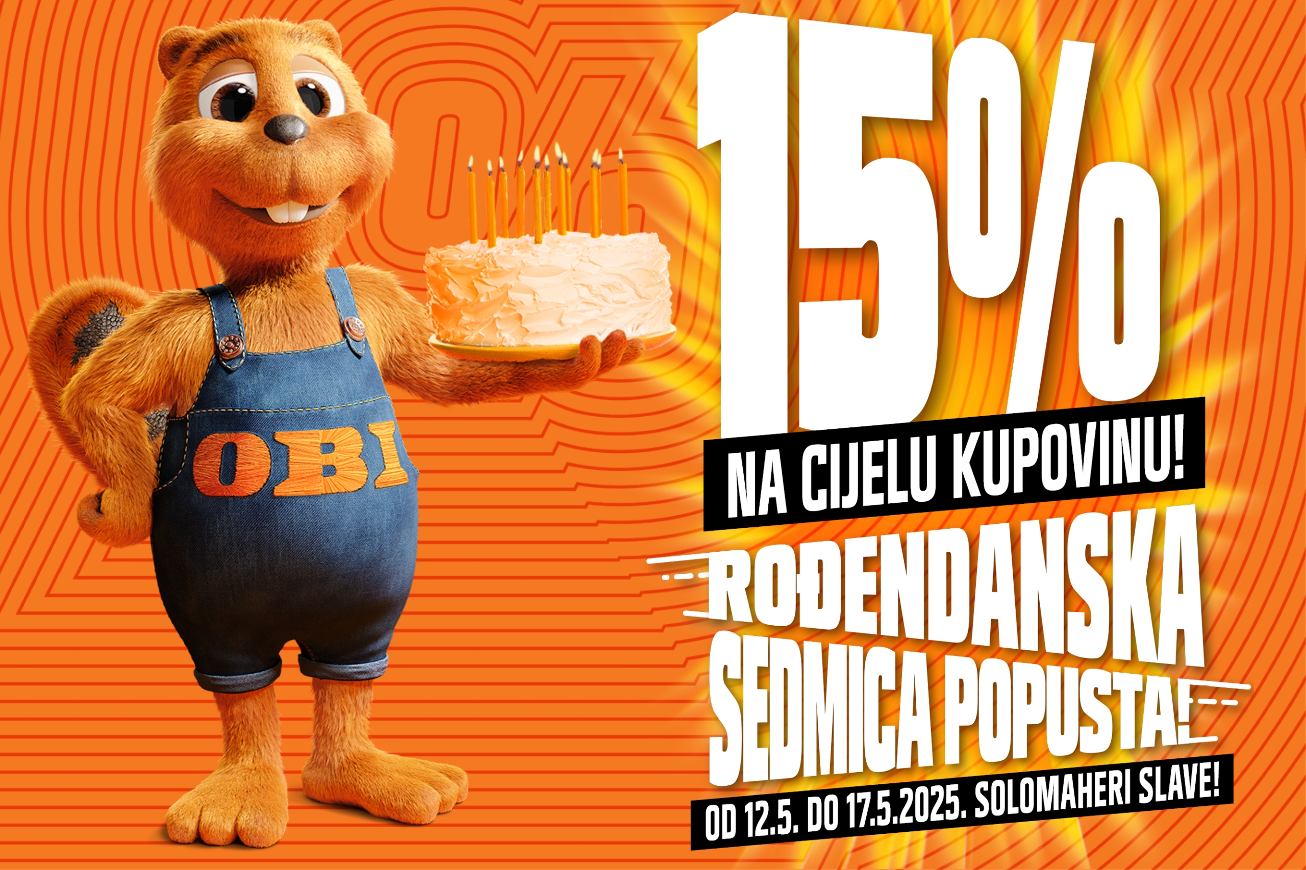 OBI slavi 22. rođendan 12-17.5.2025.