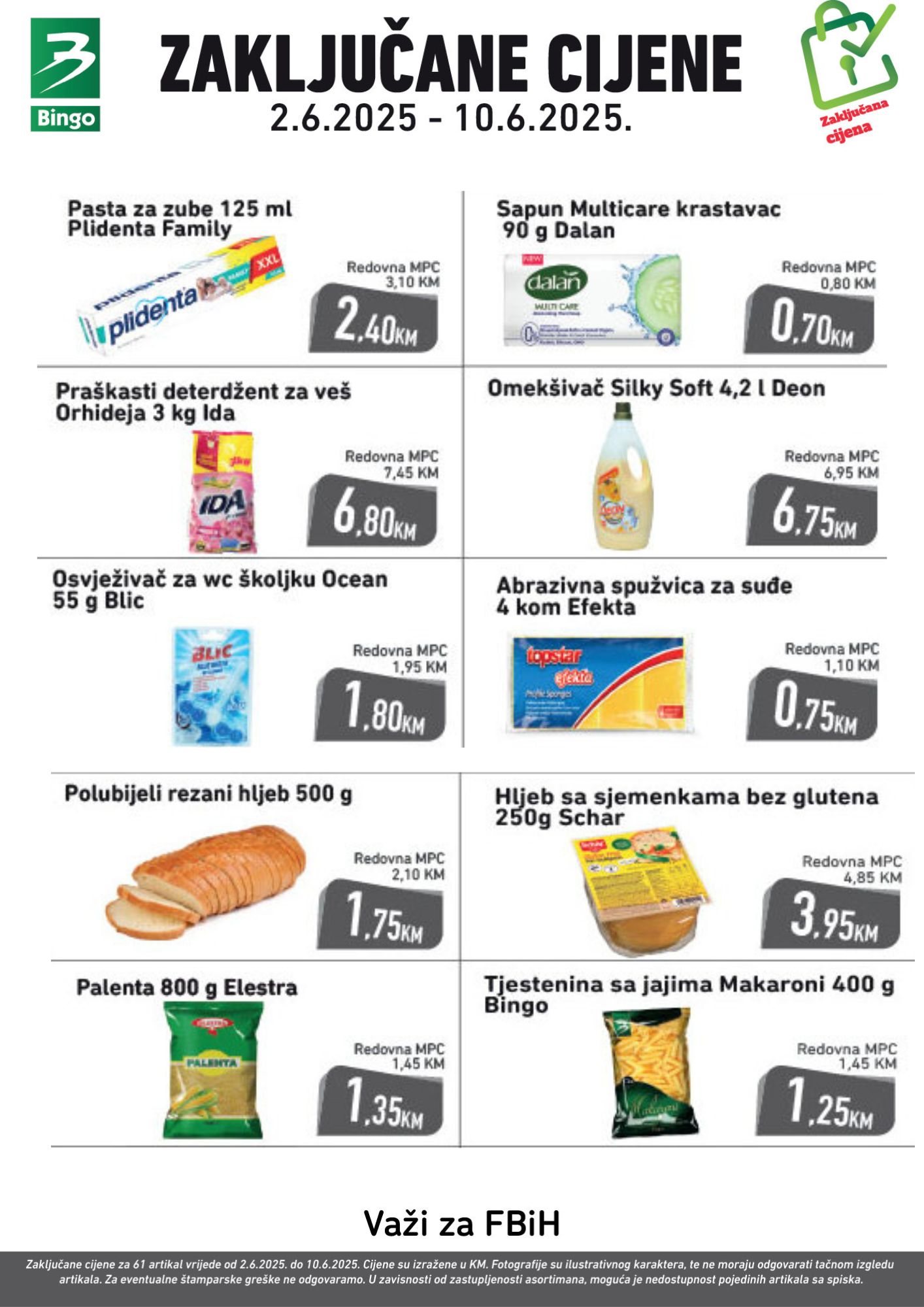 Bingo ZAKLJUČANE CIJENE