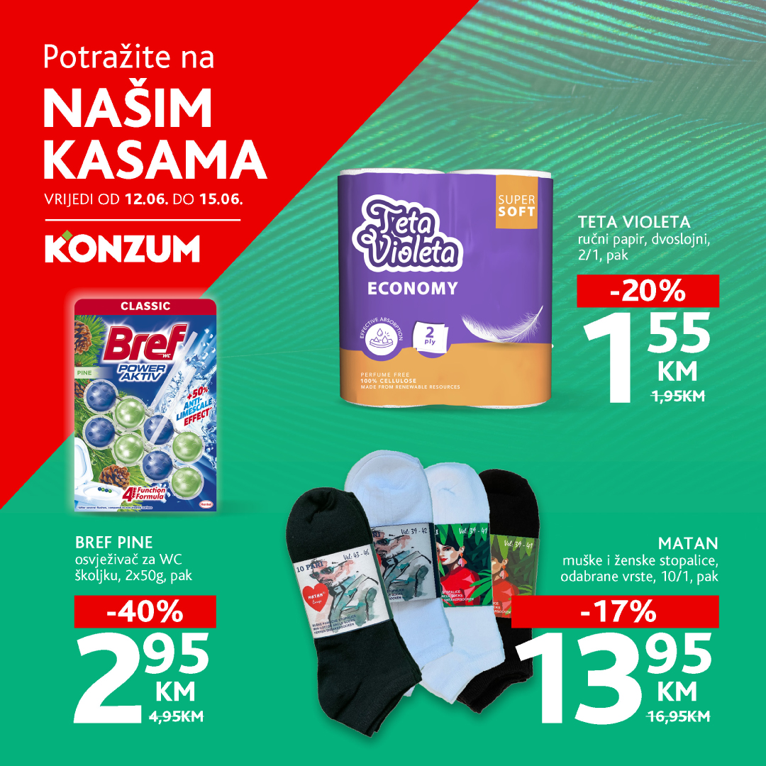 Konzum AKCIJA NA KASAM 12-15.6.2025.