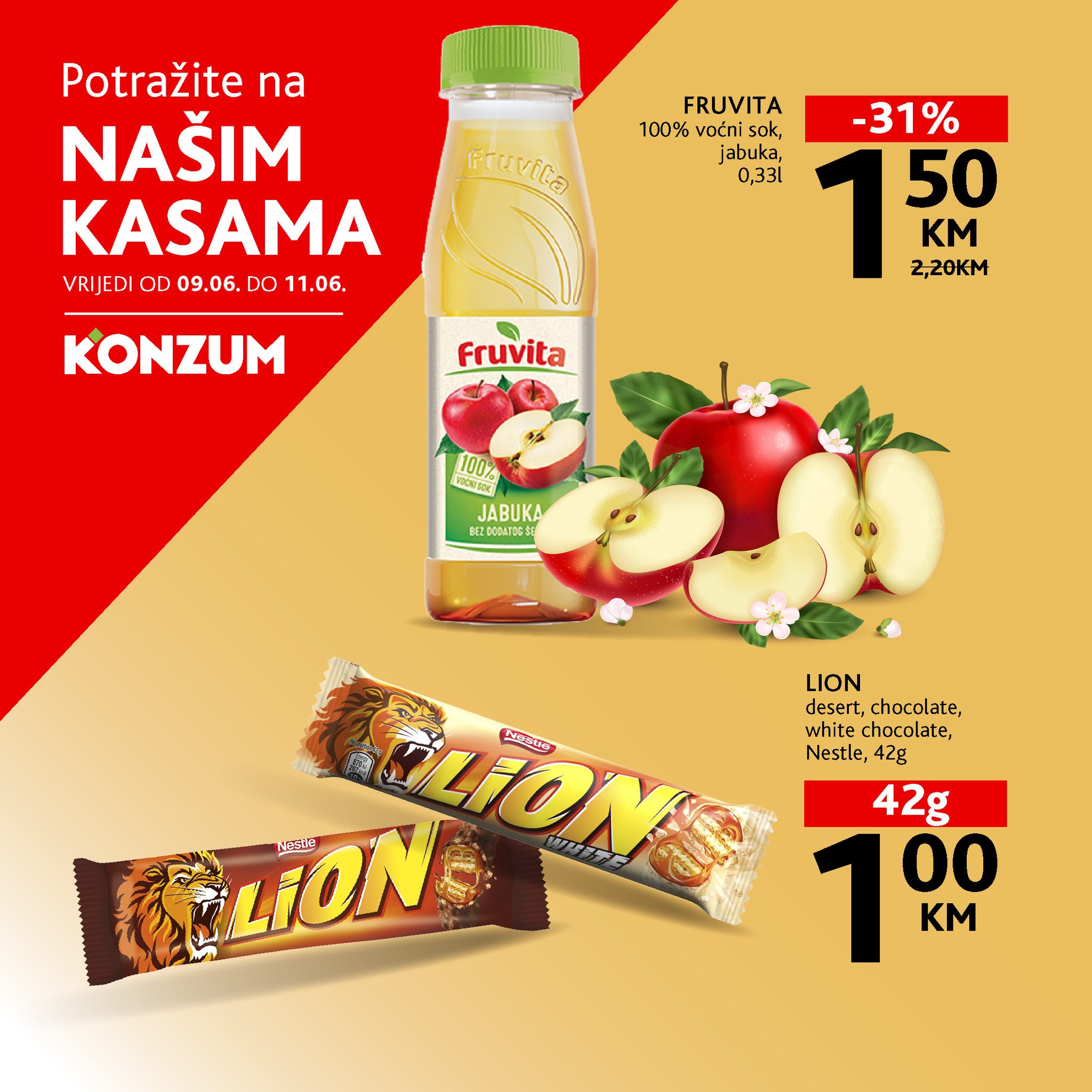 Konzum AKCIJA NA KASAMA