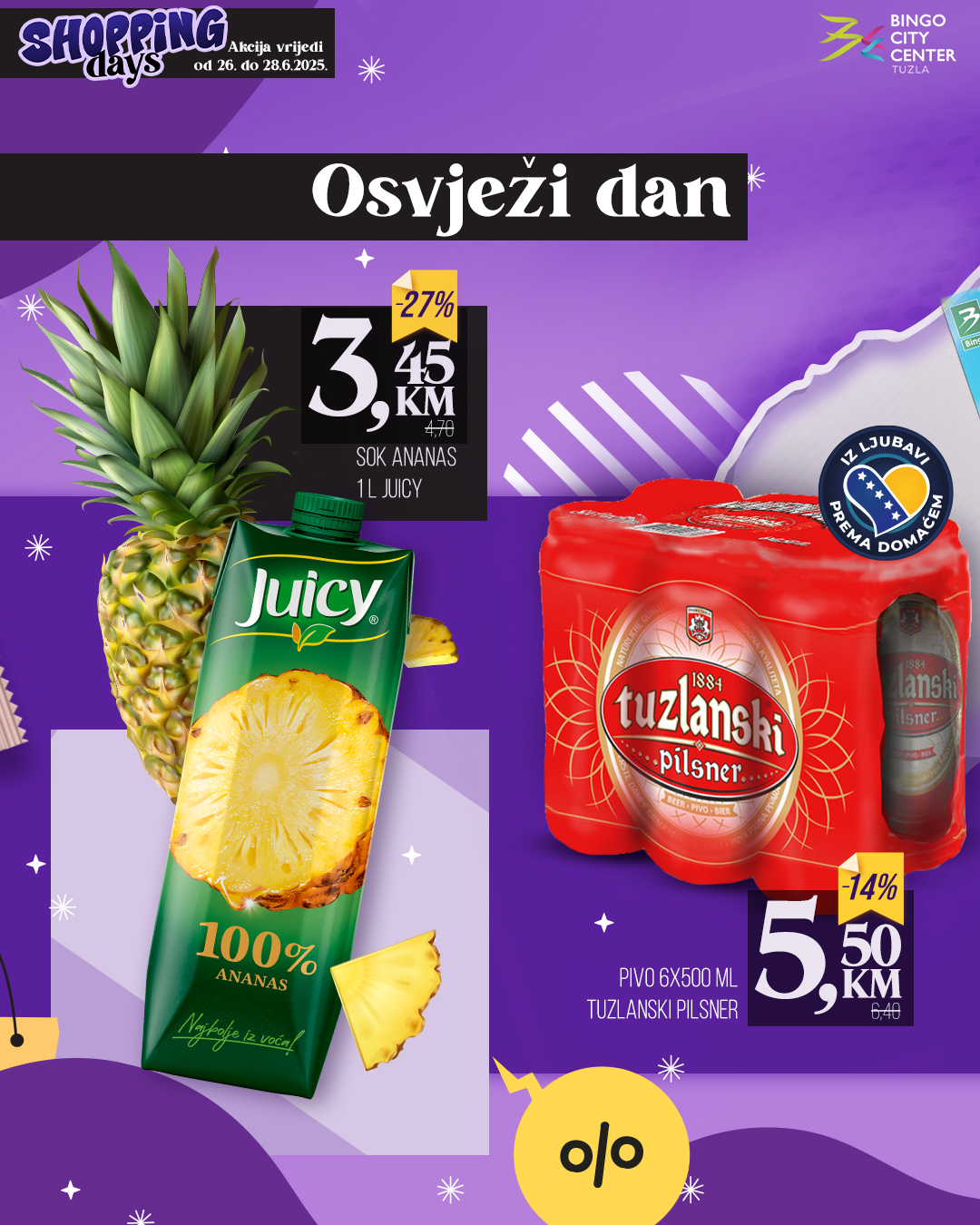 Bingo City Center Tuzla SHOPPING DAYS 16-18.6.2025.