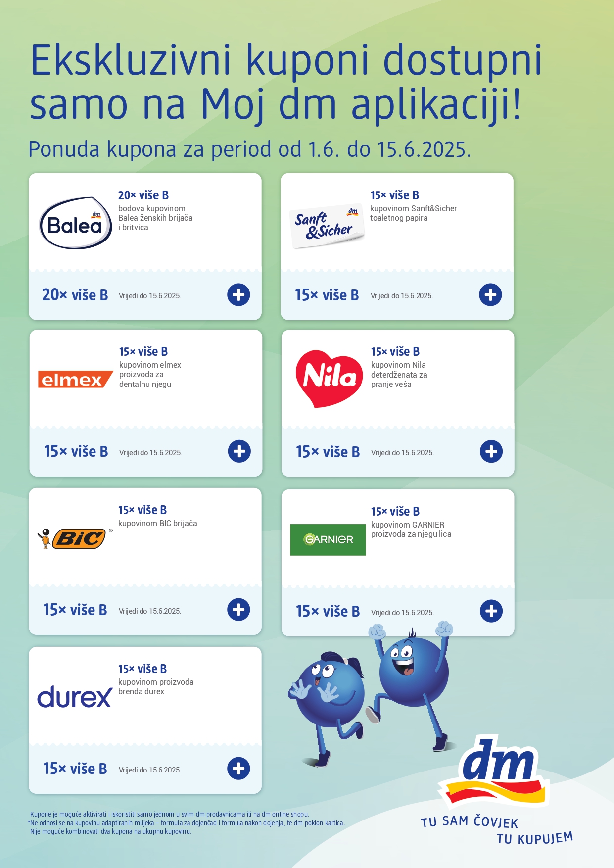 dm Ekskluzivni kuponi 1-15.6.2025.