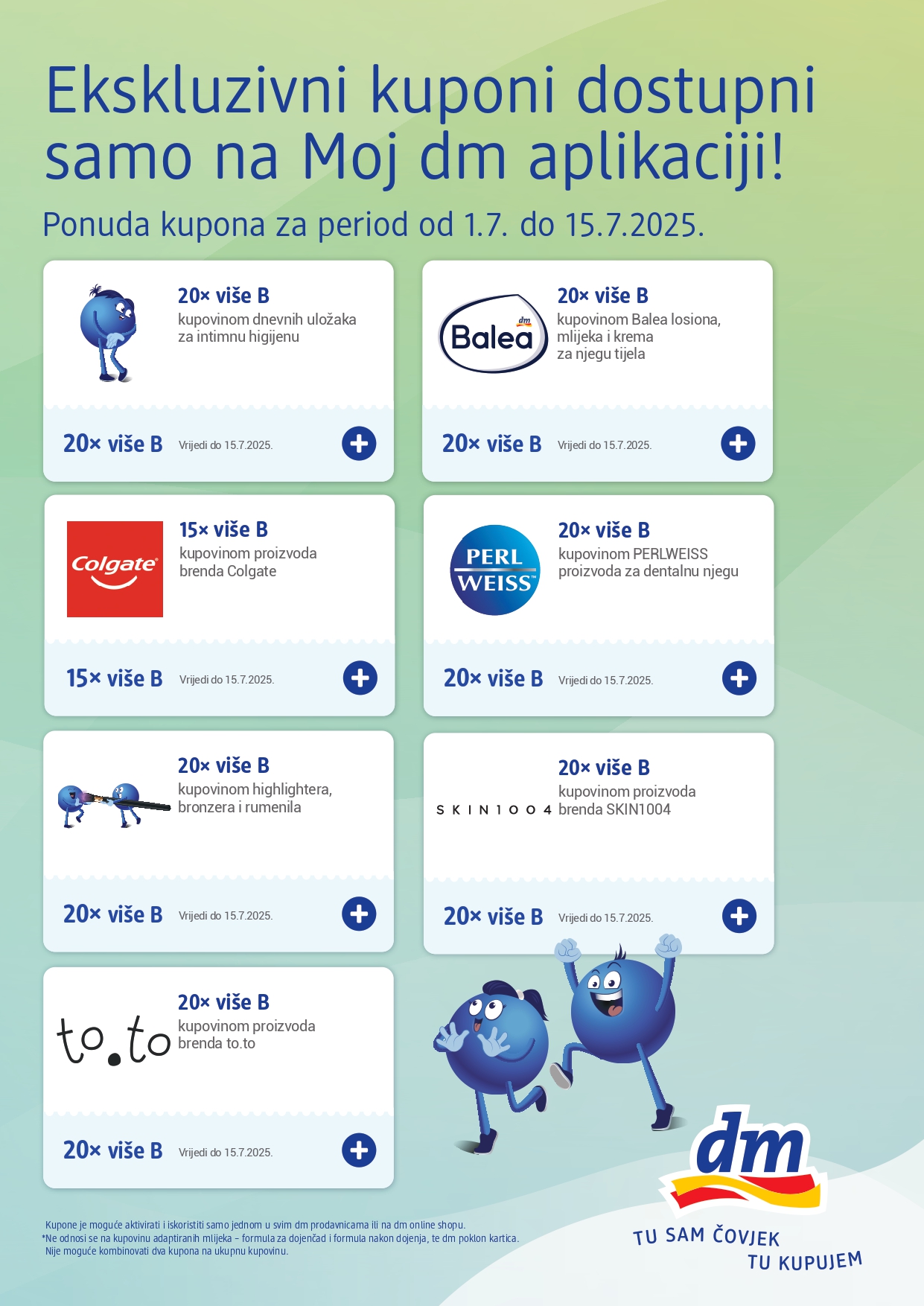 dm Ekskluzivni kuponi 1-15.7.2025.