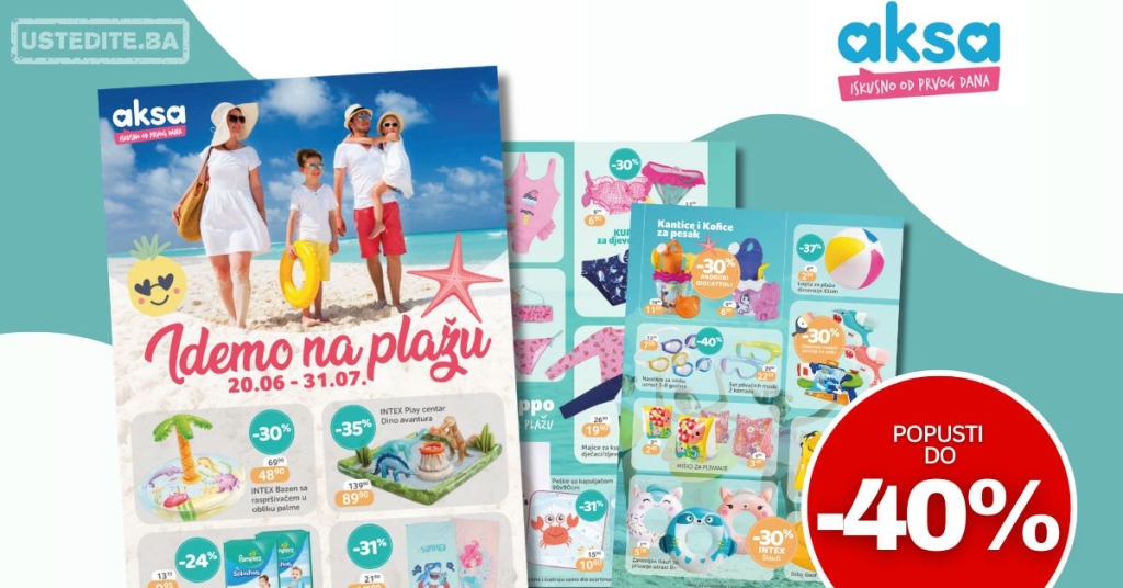 Aksa katalog IDEMO NA PLAŽU 20.6-31.07.2025.