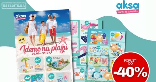 Aksa katalog IDEMO NA PLAŽU 20.6-31.07.2025.
