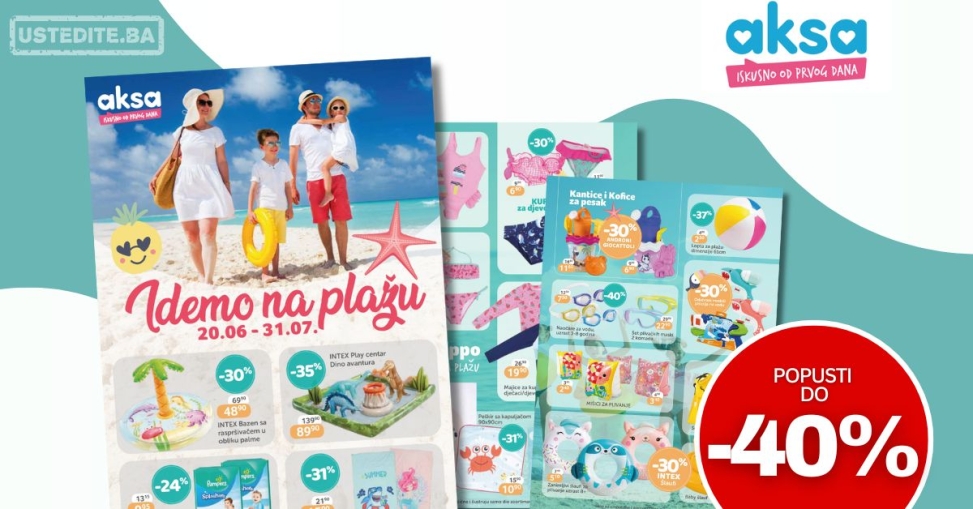 Aksa katalog IDEMO NA PLAŽU 20.6-31.07.2025.