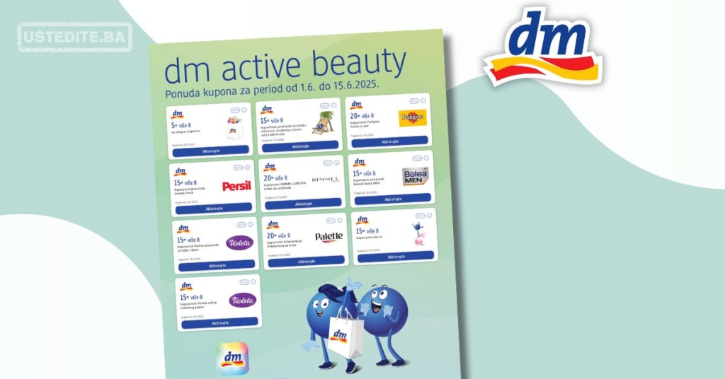 dm KUPONI – dm active beauty – akcija do 15.6.2025.