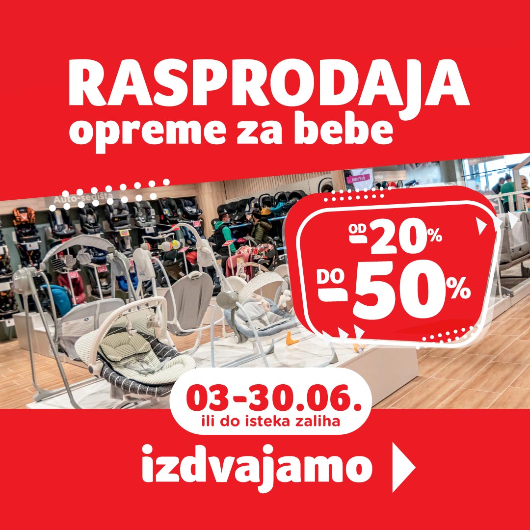 Aksa RASPRODAJA opreme za bebe