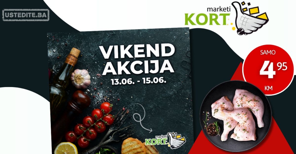 Kort vikend akcija 13-15.6.2025.