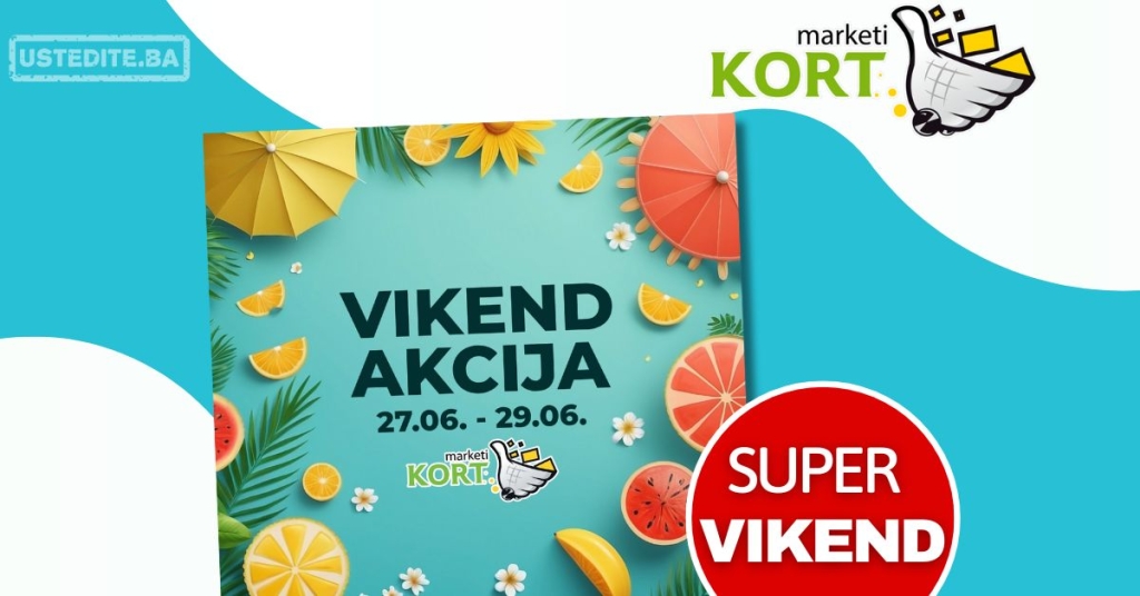 Kort vikend akcija 27-29.6.2025.