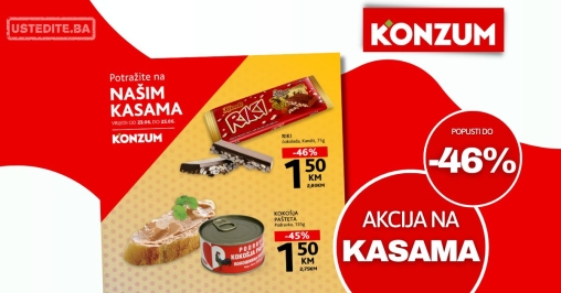Konzum AKCIJA NA KASAMA 23-25.6.2025.