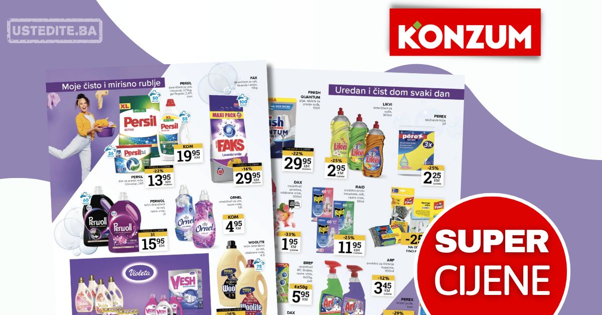 Konzum SVE ZA ČIŠĆENJE 24.6-7.7.2025.