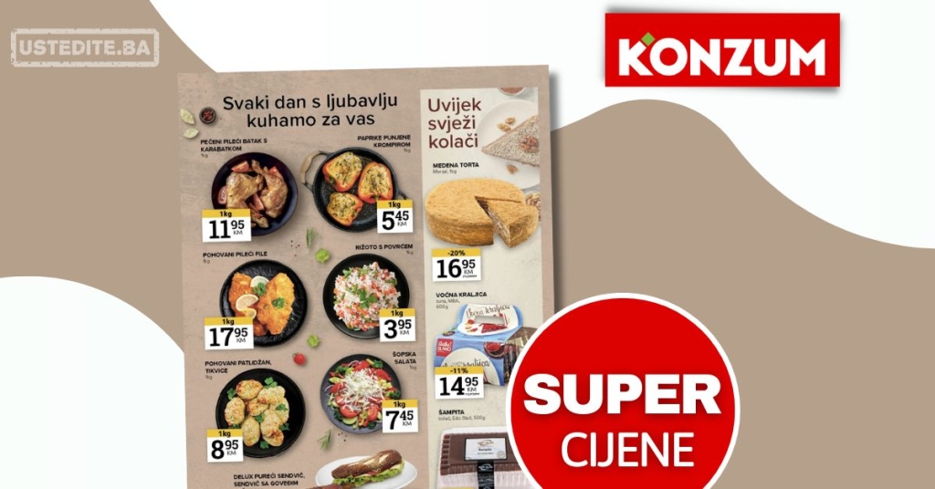 Konzum GASTRO PONUDA – akcija do 7.7.2025.