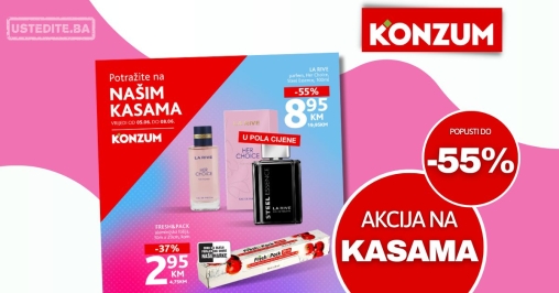 Konzum AKCIJA NA KASAMA 5-8.6.2025.