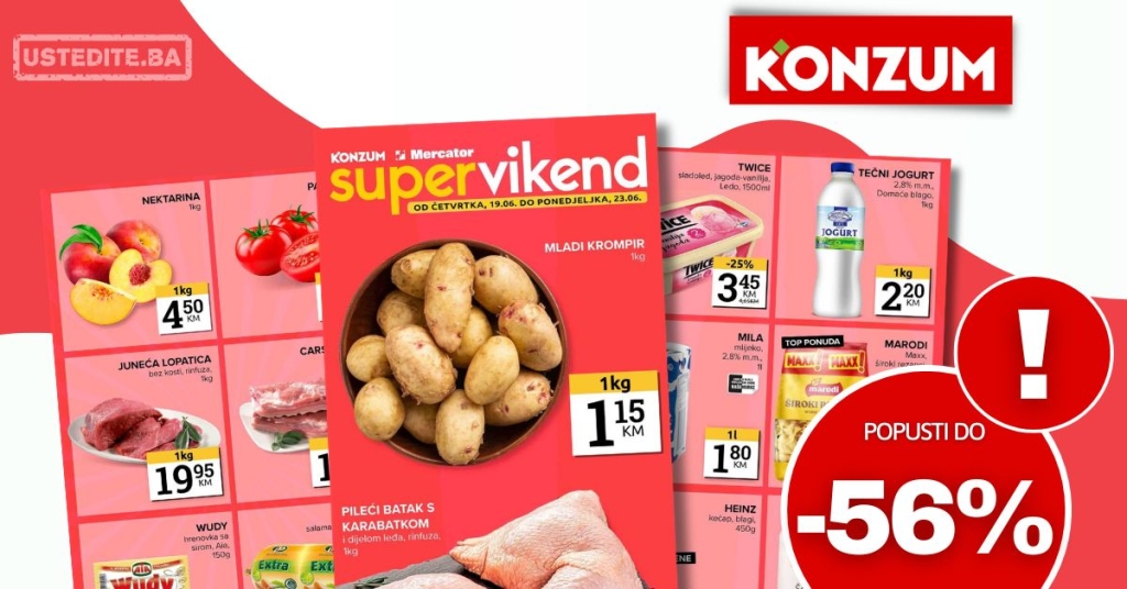 Konzum vikend akcija 19-23.6.2025.
