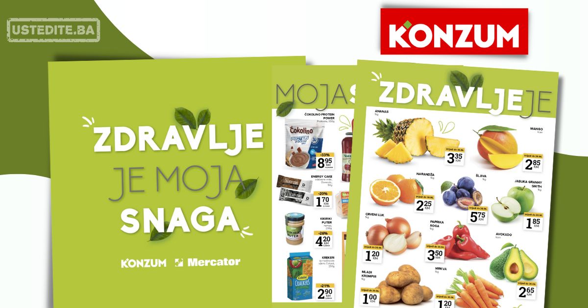 Konzum katalog ZDRAVE NAMIRNICE 24.6-7.7.2025.