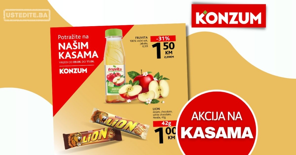 Konzum AKCIJA NA KASAMA