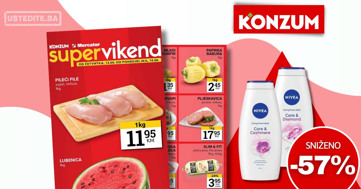 Konzum vikend akcija 12-16.6.2025.