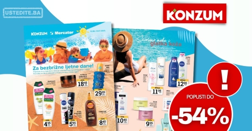 Konzum katalog LJETNO OSVJEŽENJE 12.6-13.7.2025.