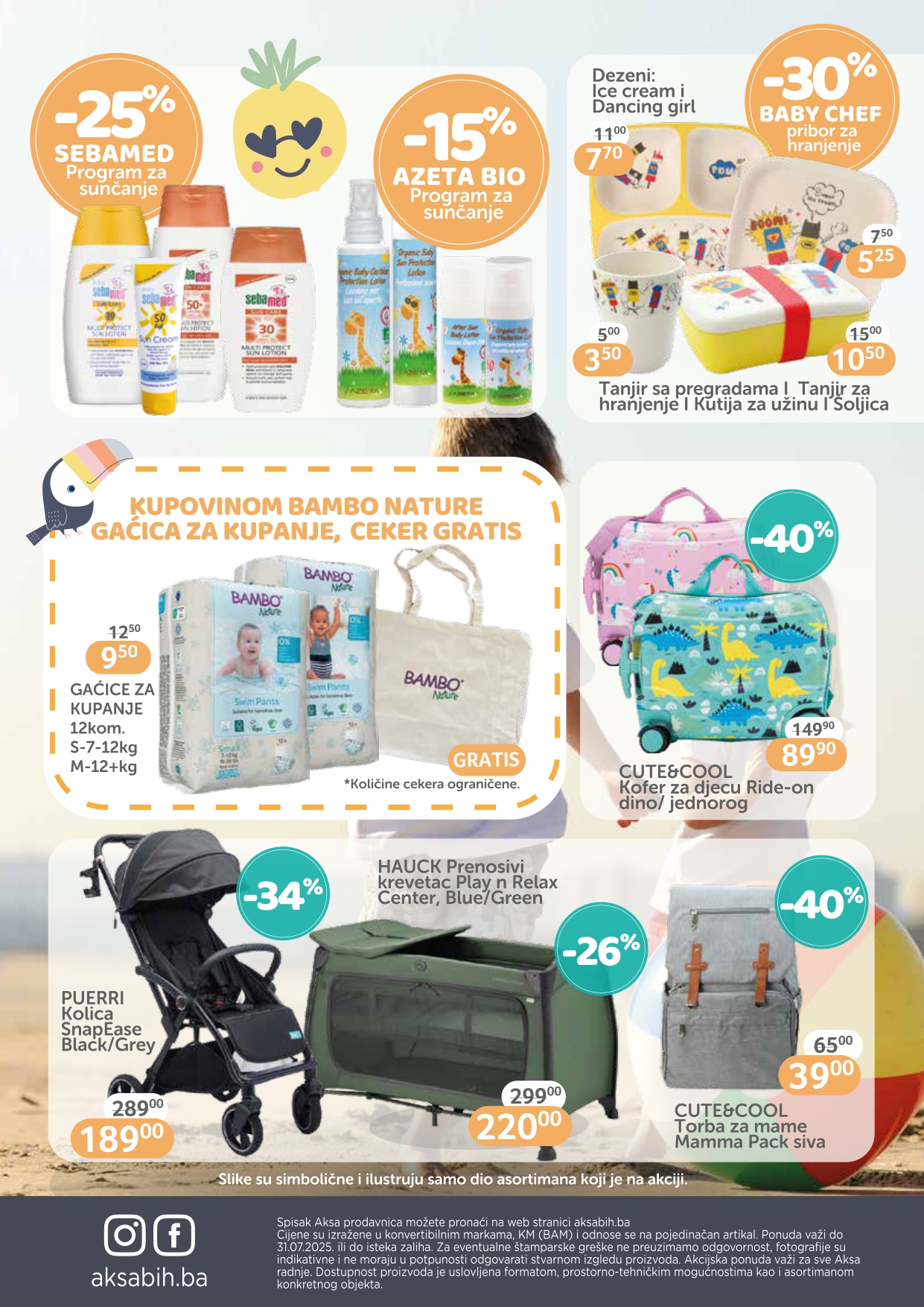 Aksa katalog IDEMO NA PLAŽU 20.6-31.07.2025.