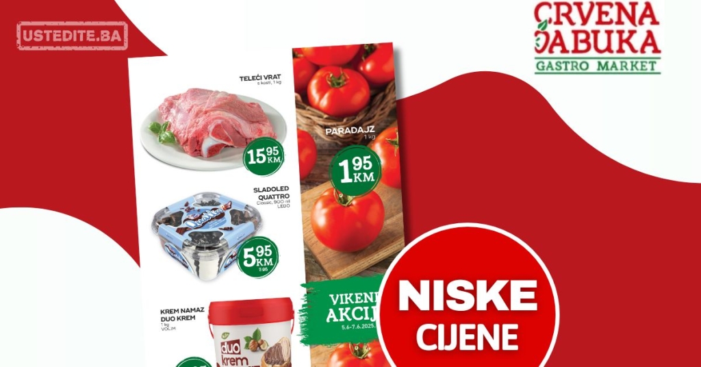 Crvena jabuka vikend akcija 5-7.6.2025.