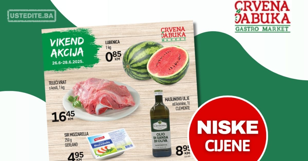 Crvena jabuka vikend akcija 26-28.6.2025.