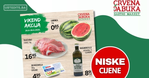 Crvena jabuka vikend akcija 26-28.6.2025.