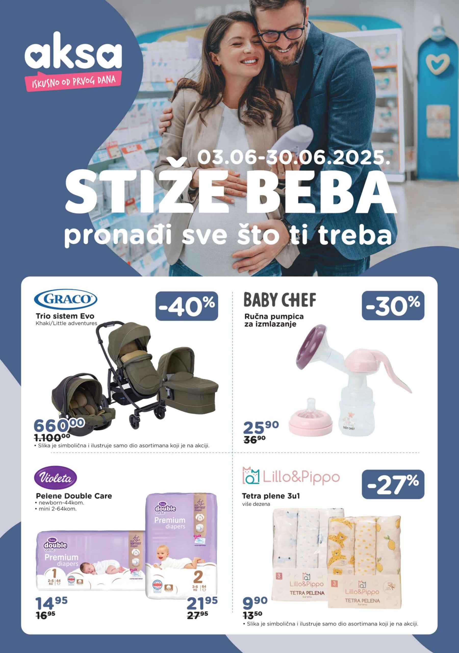Aksa katalog STIŽE BEBA 3-30.6.2025.