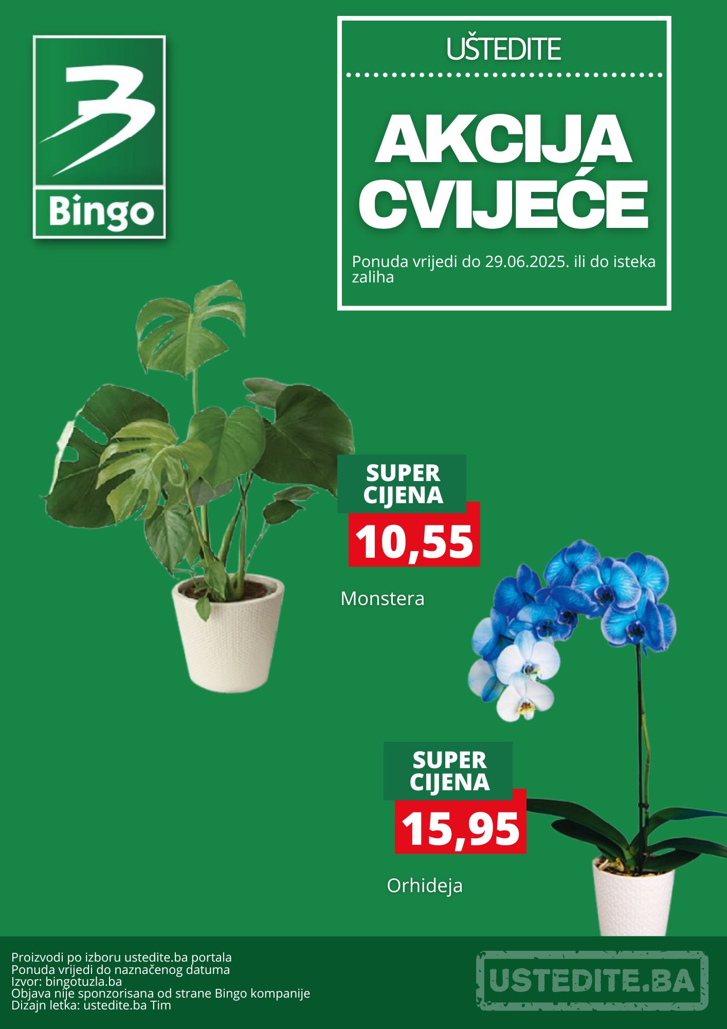 Bingo CVIJEĆE – sniženje do 29.6.2025.