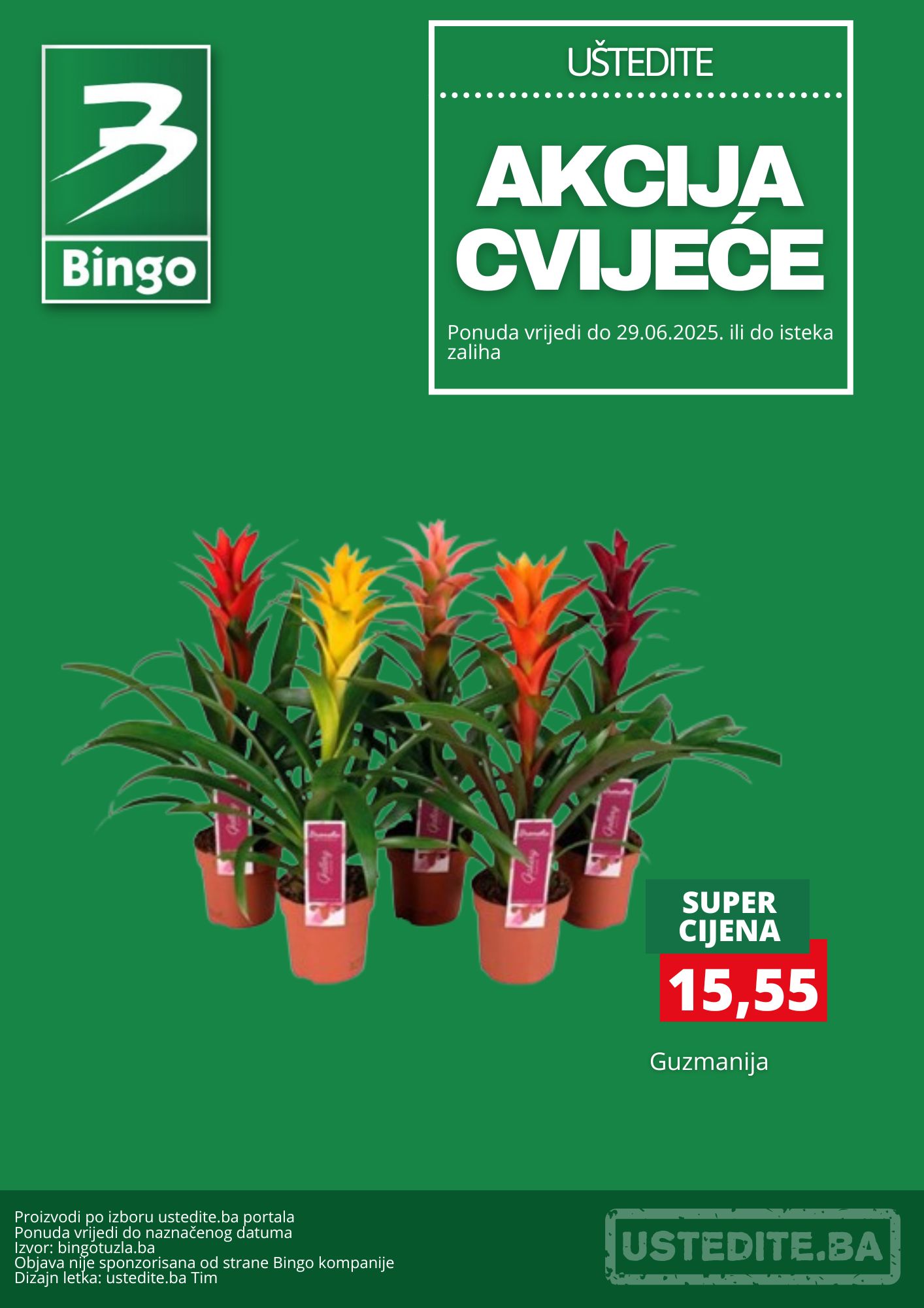 Bingo CVIJEĆE – sniženje do 29.6.2025.