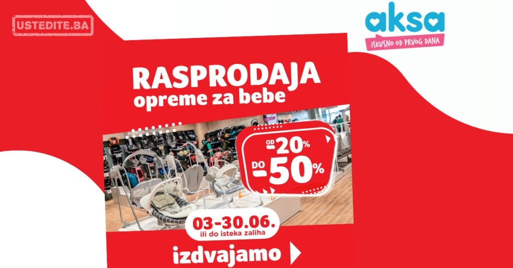 Aksa RASPRODAJA opreme za bebe
