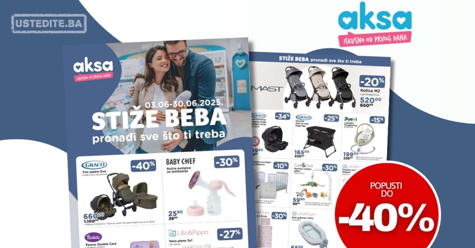 Aksa katalog STIŽE BEBA 3-30.6.2025.
