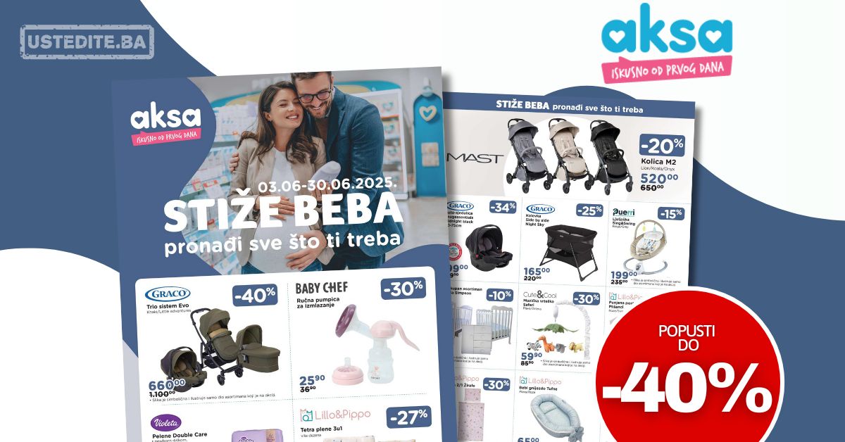 Aksa katalog STIŽE BEBA 3-30.6.2025.