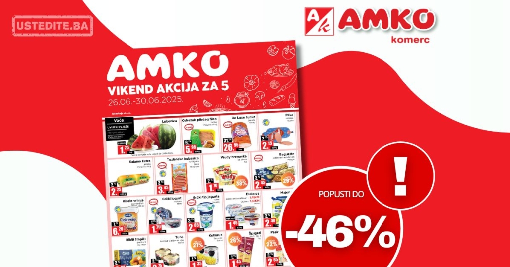 Amko vikend akcija 26-30.6.2025.