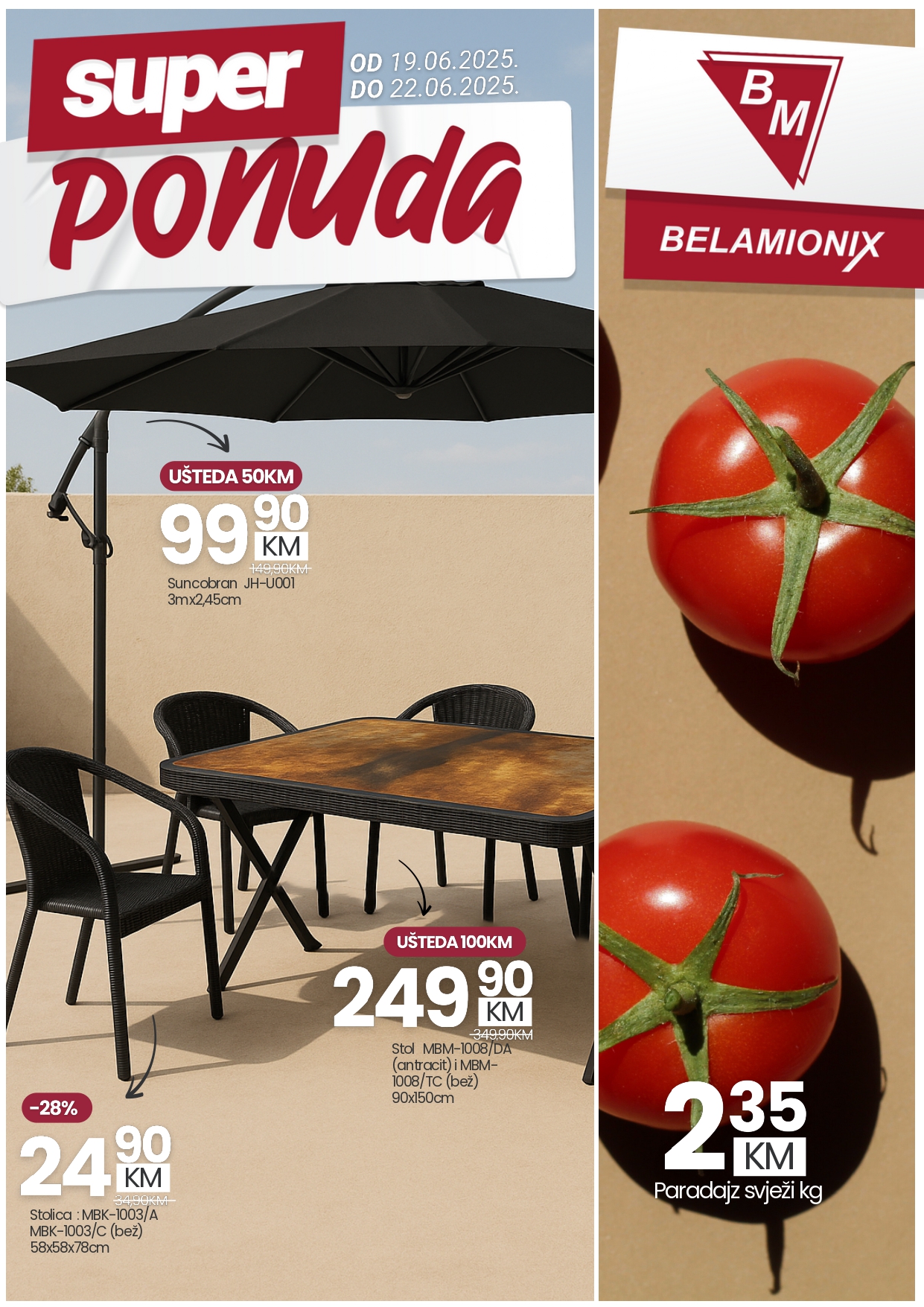 Belamionix vikend akcija 19-22.6.2025.
