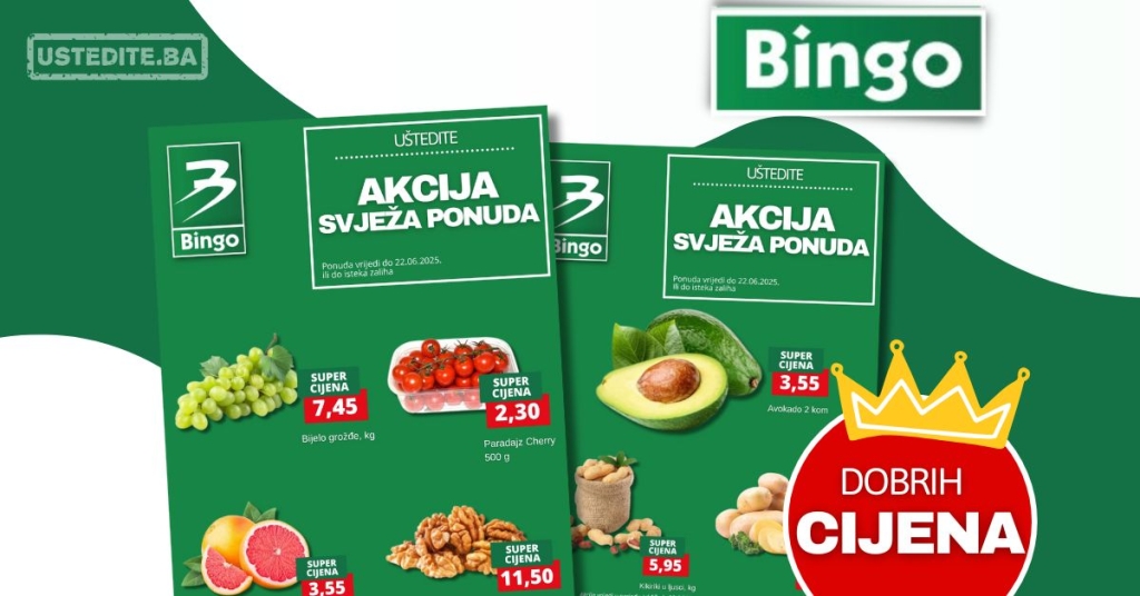 Bingo SVJEŽA PONUDA – akcija do 22.6.2025.