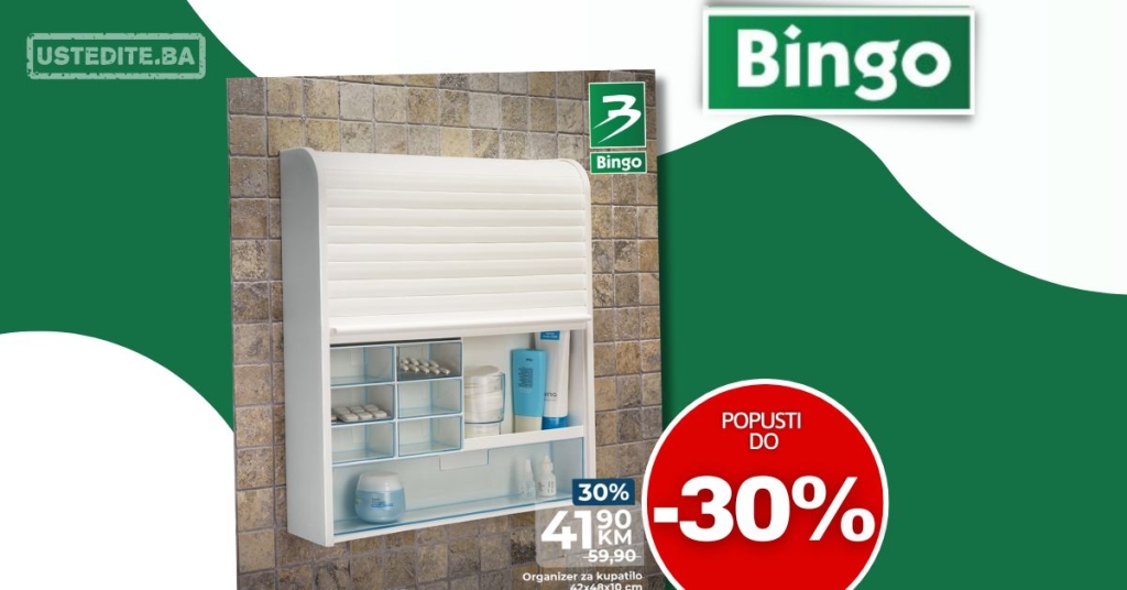 Bingo ORGANIZER ZA KUPATILO – akcija do 30.6.2025.