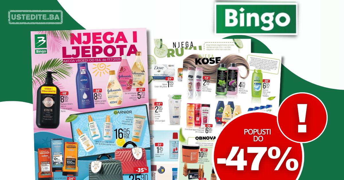 Bingo katalog Njega i ljepota 13.6-17.7.2025.