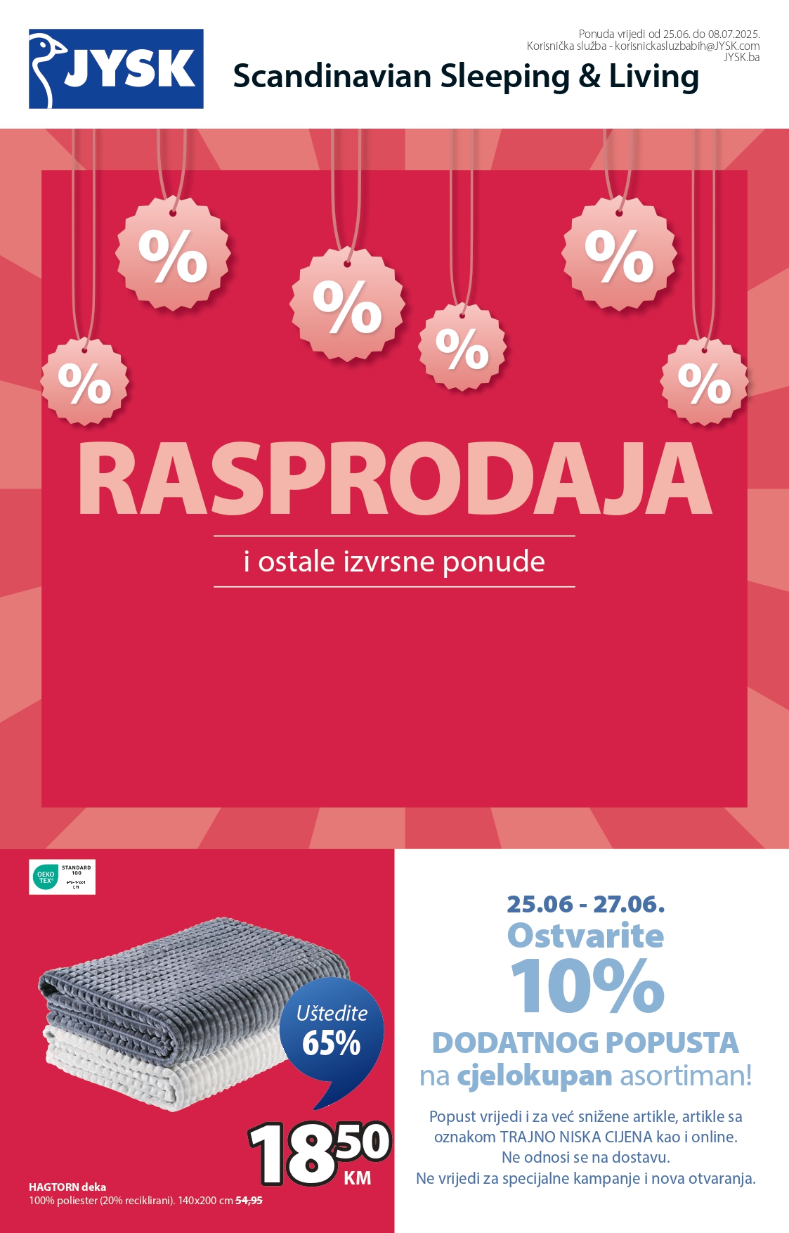 Jysk katalog RASPRODAJA 25.6-8.7.2025.