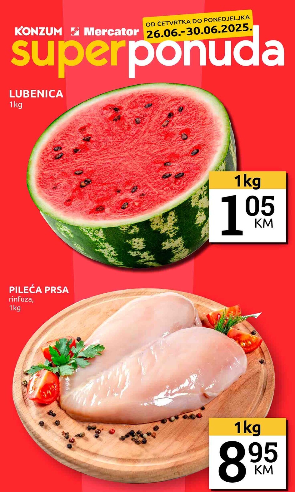 Konzum vikend akcija 26-30.6.2025.