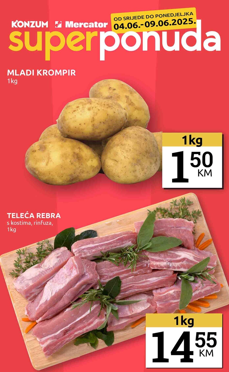 Konzum vikend akcija 4-9.6.2025.